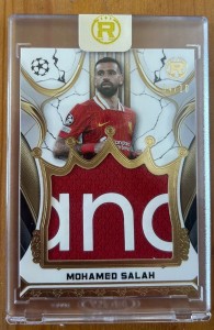 Topps Reverence 2025 Liverpool FC Mohamad Salah 04/10 Worn Relic Colour Match for sale on Ebay