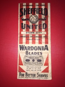 Sheffield United Programme V Stoke City 28th Jan 1946 Pre 1950 REDUCED for sale on Ebay
