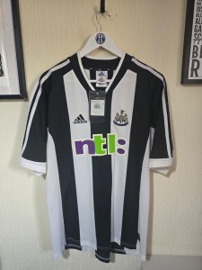Newcastle United Original Adidas 2001/03 Home Shirt, BNWT #4 SOLANO, Large for sale on Ebay