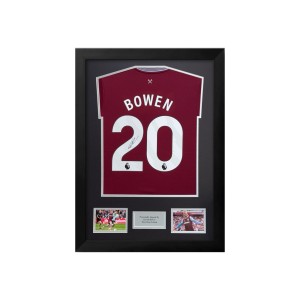 Framed Jarrod Bowen Signed West Ham Shirt With COA for sale on Ebay