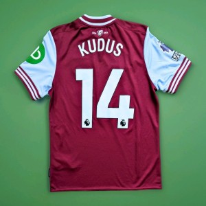 West Ham United Home Shirt 2024 2025 Kudus 14 Match Worn Premier League Jersey for sale on Ebay