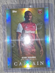 1 of 1 Kurt Zouma One of One  Topps Captain  Card West Ham for sale on Ebay