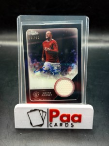 Topps - Manchester United Chrome - Patch Auto - Wayne Rooney /10 - Legend Black for sale on Ebay