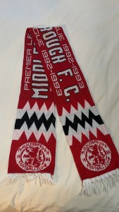 Rare Middlesbrough 1992-1993 Season Premier League  Scarf for sale on Ebay