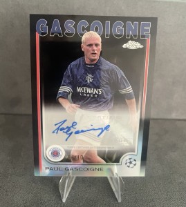 2024-25 Topps Chrome Black Paul Gascoigne /10 Autograph Rangers (£74 Reserve) for sale on Ebay