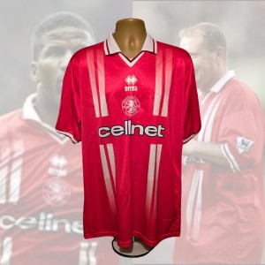 ORIGINAL MIDDLESBROUGH JERSEY 1998 1999 RETRO RARE VINTAGE XL MERSON .. RICARD for sale on Ebay