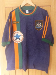 Original Adidas- Newcastle United Away Shirt 1997/98 - Size XL for sale on Ebay