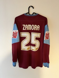 West Ham 2003-2005 Home Long Sleeve Football Shirt, ZAMORA 25, Medium for sale on Ebay