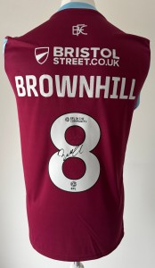 Signed JOSH BROWNHILL Shirt - Burnley -PROOF/COA- Premier League Promotion for sale on Ebay