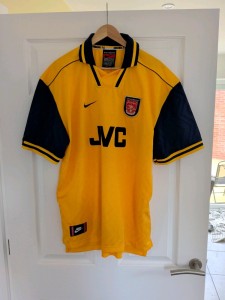 Arsenal Away Shirt 1996/97 Men's Extra Large Vintage for sale on Ebay