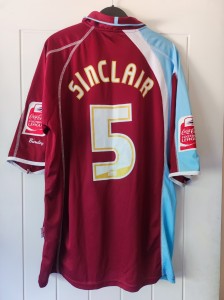 Burnley Match Worn Home Shirt 2006-2007 TFG Size XL Sinclair 5 for sale on Ebay