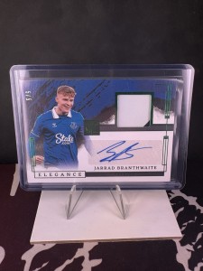 Jarrad Branthwaite Everton FC Patch/Auto 5/5! SSP *(1/1) Panini Impeccable 2023 for sale on Ebay