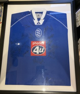 2001-2003 signed shirt framed Birmingham City FC - Phones4u Sponsor. for sale on Ebay
