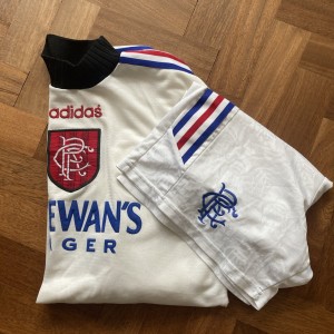 Rare Original Glasgow Rangers 1996/97 Goalkeeper Shirt & Shorts. NOT a remake! for sale on Ebay