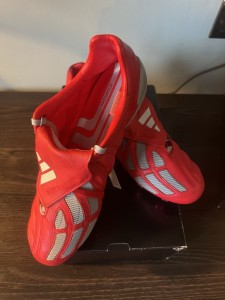 Adidas Predator Mania Football Boots FG 2025 Made in Germany Red UK 8.5 for sale on Ebay