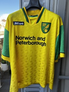 Match Worn Shirt Jersey Norwich City Reserve Team 15 Mitre 1995 1996 England for sale on Ebay