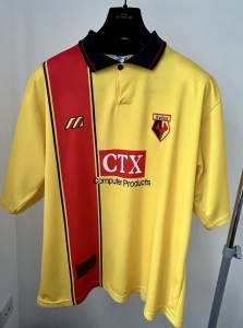 MINT Watford FC Home Shirt Size Large 1997-1998 Season Made By Mizuno for sale on Ebay