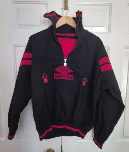 Vintage 90s Umbro Nottingham Forest Football Drill Top Mens Medium for sale on Ebay
