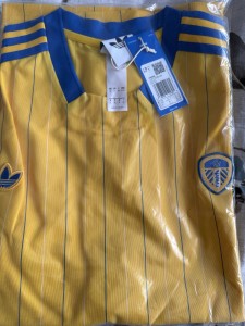 Leeds United Adidas Terrace Icon Shirt Yellow Uk XL BNWT for sale on Ebay