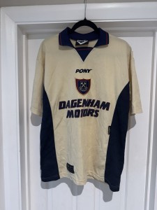 West Ham Pony Erru Away Shirt 1996/97 Size Medium Retro for sale on Ebay
