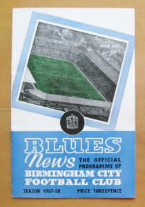 BIRMINGHAM CITY v MANCHESTER UNITED 1957/1958 Exc Cond Football Programme Munich for sale on Ebay