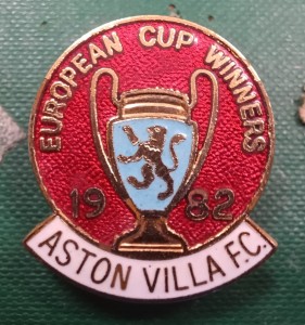 RARE England Aston Villa FC Football Club Enamel Pin Badge COFFER ECW 1982 for sale on Ebay