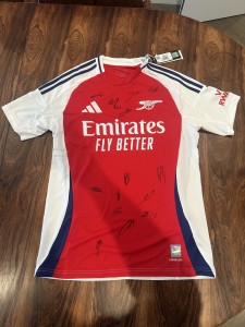 Arsenal 2024/25 Squad Signed Home Shirt with COA for sale on Ebay