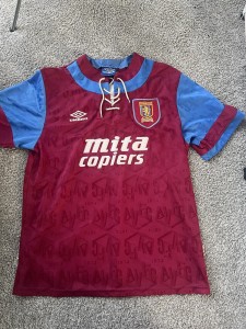 Original Aston Villa 92-93 Home Shirt (large) for sale on Ebay