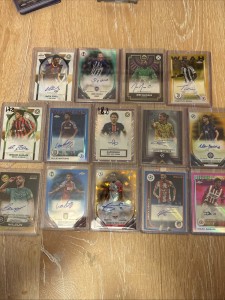 HUGE TOPPS AUTOGRAPH BUNDLE X14 ALL NUMBERED CARDS INC. DAVID VILLA,BALLACK ETC for sale on Ebay