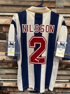 Sheffield Wednesday 1993/1994 Home Shirt - Original - Large - Nilsson for sale on Ebay