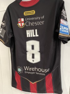 WARRINGTON WOLVES - CHRIS HILL - MATCH WORN SHIRT for sale on Ebay