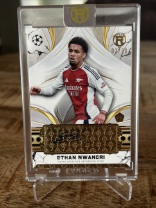 Topps Reverence 24/25 Ethan Nwaneri Rookie Auto 3/10 Arsenal London ebay 1/1 for sale on Ebay