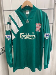 Liverpool Vintage Original 1992/93 Player Issue Long Sleeve Away Football Shirt for sale on Ebay