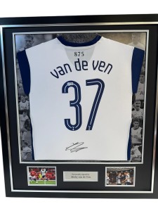 Micky van de Ven FRAMED EXACT PROOF AFTAL JERSEY COA TOTTENHAM SPURS HOTSPURS for sale on Ebay