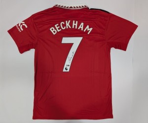 DAVID BECKHAM Back Signed Manchester United Jersey Authenticated by Panini for sale on Ebay