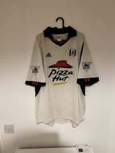 Fulham 2001/2002 Pizza Hut Home Football Shirt, SAHA 20, XL for sale on Ebay