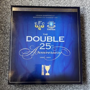 Everton The Double 25th Anniversary Limited Edition Shirt DVD & Medal Box Set for sale on Ebay