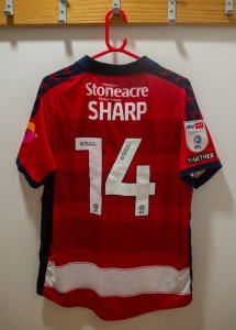 Billy Sharp Match-Worn & Signed Doncaster Rovers v Rotherham United Shirt for sale on Ebay