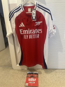 Arsenal Mens 24/25 Team Signed Official Adidas Home Shirt With COA for sale on Ebay