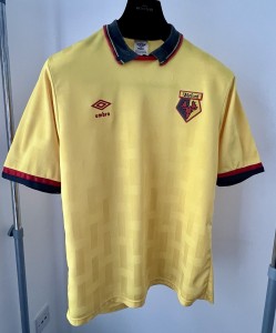 Watford FC Home Shirt Size Medium 1988-1991 Seasons Made By Umbro for sale on Ebay