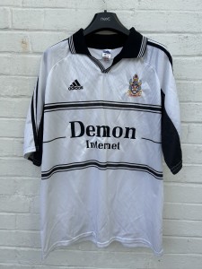 Fulham FC 1999/2000 XL Adidas Demon Internet Home Shirt Vintage for sale on Ebay