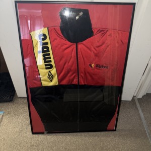WATFORD FC TRACKSUIT SIGNED VINTAGE UMBRO FRAME for sale on Ebay