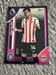  Topps 25/26 Premier League Fabio Carvalho Brentford 09/10 numbered  card  for sale on Ebay