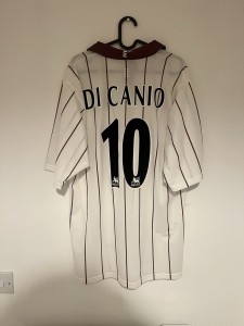 BNWT West Ham 2002/2003 Away Football Shirt, DI CANIO 10, Large for sale on Ebay