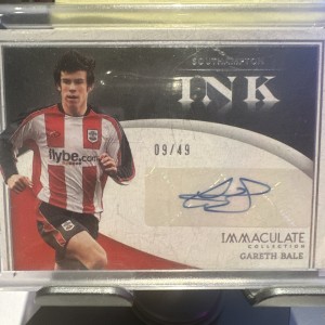 Gareth Bale Immaculate Ink 2022-23 Autograph 09/49 Southampton for sale on Ebay