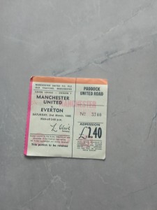 Manchester United v Everton Match Ticket Stub Division 1 March 1985 for sale on Ebay