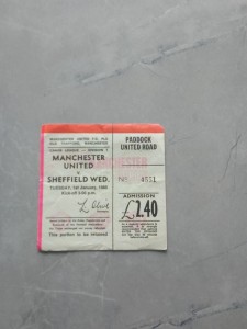 Manchester United v Sheffield Wednesday Match Ticket Stub Division 1 January 85 for sale on Ebay