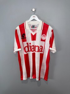 OLYMPIAKOS 1993/94 HOME SHIRT  (size XL)  LOTTO ORIGINAL VINTAGE FOOTBALL SHIRT for sale on Ebay