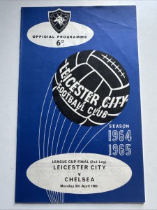 1965 LEAGUE CUP FINAL 2ND LEG LEICESTER CITY V CHELSEA 5TH APRIL L7 ex cond for sale on Ebay