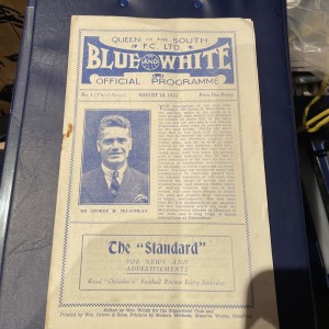 Queen Of The South V Hibernian 10/8/1935 Rare for sale on Ebay